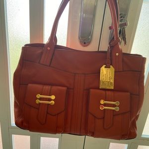 Ralph Lauren leather bag color orange
